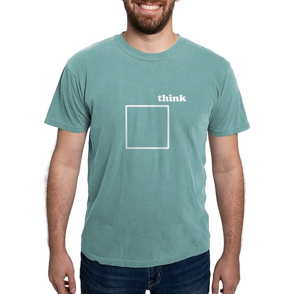 CafePress - Think Outside The Box - Mens Comfort Colors Shirt
