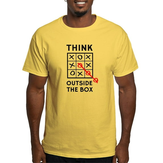 CafePress - Think Outside The Box T Shirt - Men's Classic Graphic T-Shirt