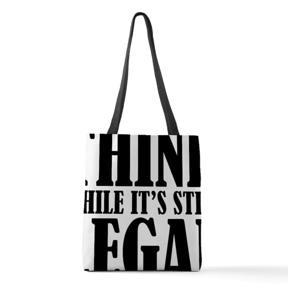 CafePress - Think While It'S Still Lega - Polyester Tote Bag 16"x16"