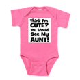 thumbnail image 1 of CafePress - Thinkimcute_Aunt_Black - Cute Infant Bodysuit Baby Romper - Size Newborn - 24 Months, 1 of 3