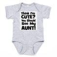 thumbnail image 1 of CafePress - Thinkimcute_Aunt_Black - Cute Infant Bodysuit Baby Romper - Size Newborn - 24 Months, 1 of 3