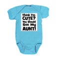 thumbnail image 1 of CafePress - Thinkimcute_Aunt_Black - Cute Infant Bodysuit Baby Romper - Size Newborn - 24 Months, 1 of 3