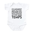 thumbnail image 1 of CafePress - Thinking In French And English Body Suit - Baby Light Bodysuit, Size Newborn - 24 Months, 1 of 4