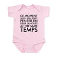 thumbnail image 1 of CafePress - Thinking In French And English Body Suit - Baby Light Bodysuit, Size Newborn - 24 Months, 1 of 4