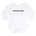thumbnail image 1 of CafePress - Third Times A Charm Body Suit - Long Sleeve Cotton Baby Bodysuit, 1 of 4