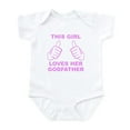 thumbnail image 1 of CafePress - This Girl Loves Her Godfather Body Suit - Baby Light Bodysuit, Size Newborn - 24 Months, 1 of 4