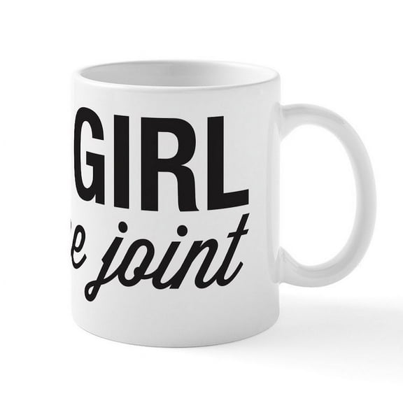 CafePress - This Girl Runs The Joint Mug - 11 oz Ceramic Mug - Novelty Coffee Tea Cup