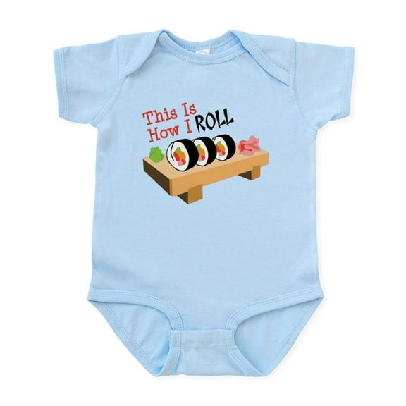 CafePress - This Is How I ROLL Body Suit - Baby Light Bodysuit, Size Newborn - 24 Months