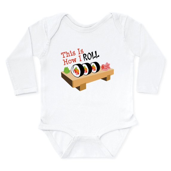CafePress - This Is How I ROLL Body Suit - Long Sleeve Cotton Baby Bodysuit