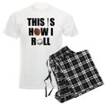 thumbnail image 1 of CafePress - This Is How I Roll Baseball Men's Light Pajamas - Men's Light Loose Fit Cotton Pajama Set, 1 of 7