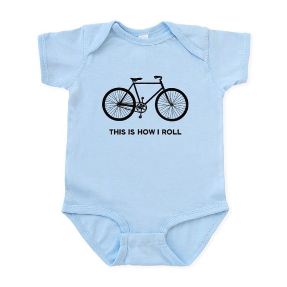 CafePress - This Is How I Roll Bicycle Infant Bodysuit - Baby Light Bodysuit, Size Newborn - 24 Months