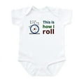 thumbnail image 1 of CafePress - This Is How I Roll Body Suit - Baby Light Bodysuit, Size Newborn - 24 Months, 1 of 4