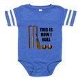 thumbnail image 1 of CafePress - This Is How I Roll Cricket - Cute Infant Baby Football Bodysuit, 1 of 3