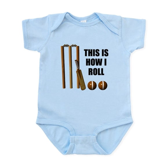 CafePress - This Is How I Roll Cricket Infant Bodysuit - Baby Light Bodysuit, Size Newborn - 24 Months