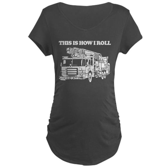 CafePress - This Is How I Roll Maternity Dark T Shirt - Maternity Dark T-Shirt