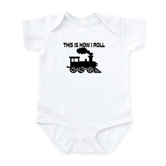 CafePress - This Is How I Roll Train Infant Bodysuit - Baby Light Bodysuit, Size Newborn - 24 Months