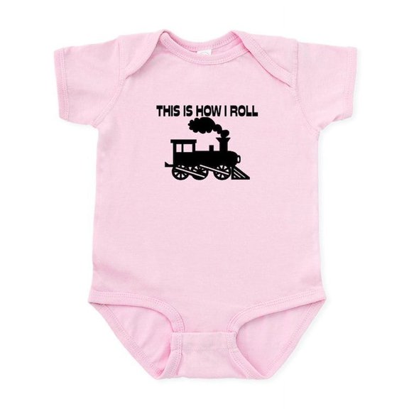CafePress - This Is How I Roll Train Infant Bodysuit - Baby Light Bodysuit, Size Newborn - 24 Months