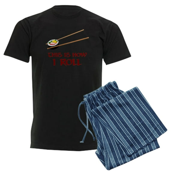 CafePress - This Is How I Sushi Roll Pajamas - Men's Dark Loose Fit Cotton Pajama Set