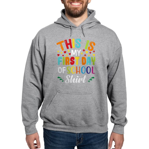 CafePress - This Is My First Day Of School Shirt Ba Sweatshirt - Pullover Hoodie, Hooded Sweatshirt