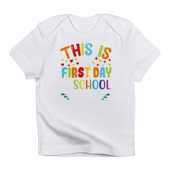 CafePress - This Is My First Day Of School Shirt Back T Shirt - Infant T-Shirt