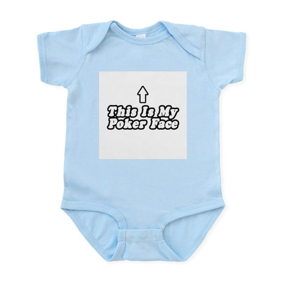 CafePress - This Is My Poker Face Infant Bodysuit - Baby Light Bodysuit, Size Newborn - 24 Months