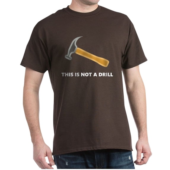CafePress - This Is Not A Drill T Shirt - Men's Classic Graphic Cotton T-Shirt