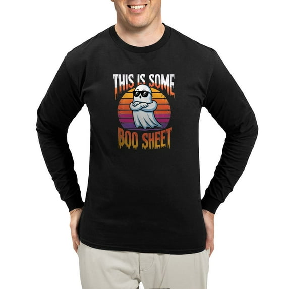 CafePress - This Is Some Boo Sheet Men's Long Sleeve T Shirt - Long Sleeve Dark T-Shirt