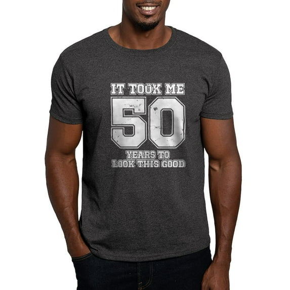 CafePress - This Is What 50 And Awesome Looks Lik Dark T Shirt - Men's Classic Graphic Cotton T-Shirt