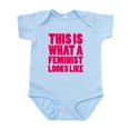 thumbnail image 1 of CafePress - This Is What A Feminist Looks Like Body Suit - Baby Light Bodysuit, Size Newborn - 24 Months, 1 of 4