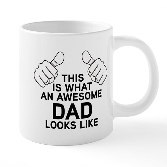 CafePress - This Is What An Awesome Dad - 20 Oz White Ceramic Mega Mug