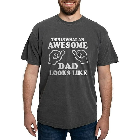 CafePress - This Is What An Awesome Dad Looks Like T Shirts T - Mens Comfort Colors Shirt