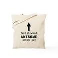 thumbnail image 1 of CafePress - This Is What Awesome Looks Like Tote Bag - Unisex Canvas Tote Bag, Beige, 1-Piece, 1 of 6