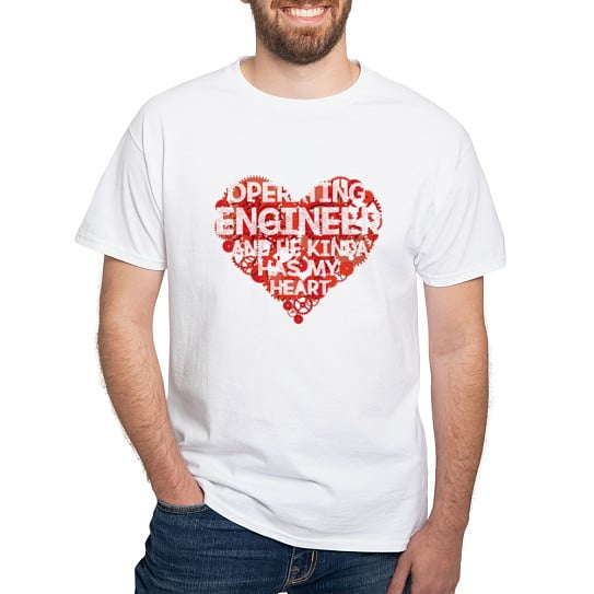 CafePress - This Operating Engineer Has My Heart T Shi T Shirt - Men's Classic Cotton T-Shirts