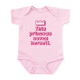 thumbnail image 1 of CafePress - This Princess Saves Herself Body Suit - Baby Light Bodysuit, Size Newborn - 24 Months, 1 of 4