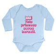 thumbnail image 1 of CafePress - This Princess Saves Herself Body Suit - Long Sleeve Cotton Baby Bodysuit, 1 of 4
