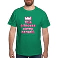 thumbnail image 1 of CafePress - This Princess Saves Herself Dark T Shirt - Men's Classic Graphic Cotton T-Shirt, 1 of 4