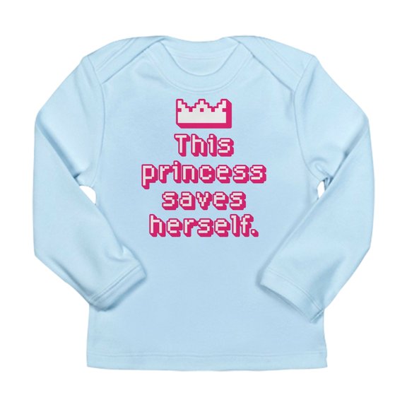 CafePress - This Princess Saves Herself Long Sleeve T Shirt - Long Sleeve Infant T-Shirt