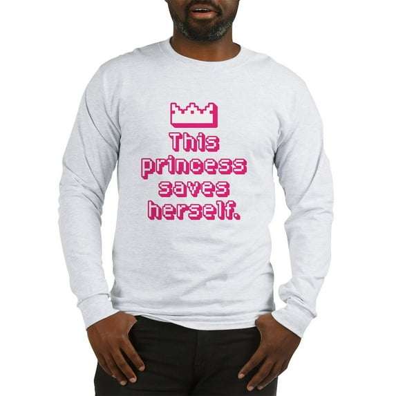 CafePress - This Princess Saves Herself Long Sleeve T Shirt - Unisex Cotton Long Sleeve T-Shirt