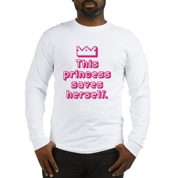 CafePress - This Princess Saves Herself Long Sleeve T Shirt - Unisex Cotton Long Sleeve T-Shirt