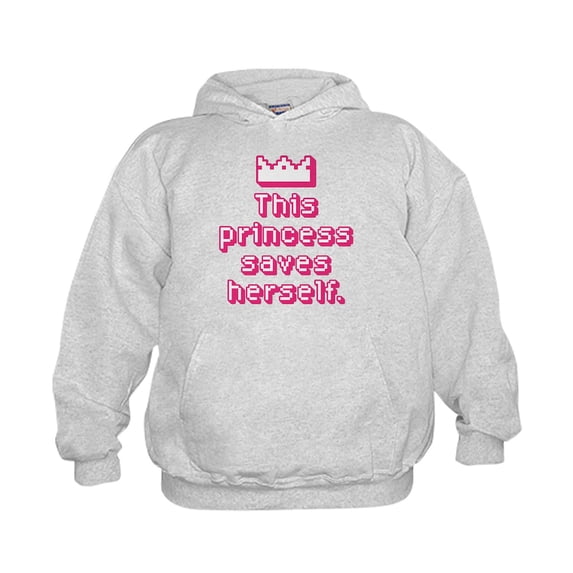 CafePress - This Princess Saves Herself Sweatshirt - Kids Hooded Sweatshirt, Classic Hoodie