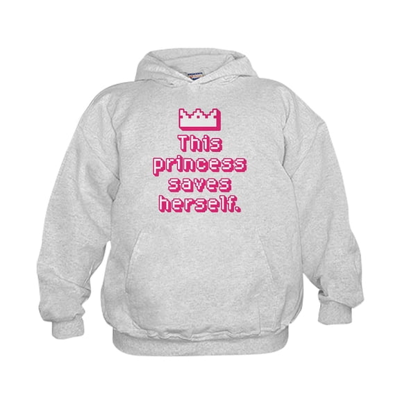 CafePress - This Princess Saves Herself Sweatshirt - Kids Hooded Sweatshirt, Classic Hoodie