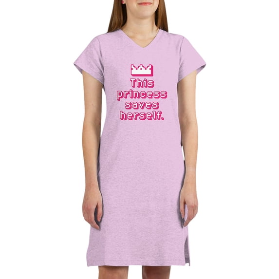 CafePress - This Princess Saves Herself - Women's Nightshirt