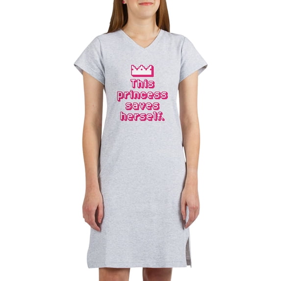 CafePress - This Princess Saves Herself - Women's Nightshirt