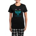thumbnail image 1 of CafePress - Thistles Lamont Women's Dark Pajamas - Women's Short Sleeve Print T-Shirt and Pants Dark Cotton Pajama Set, 1 of 7