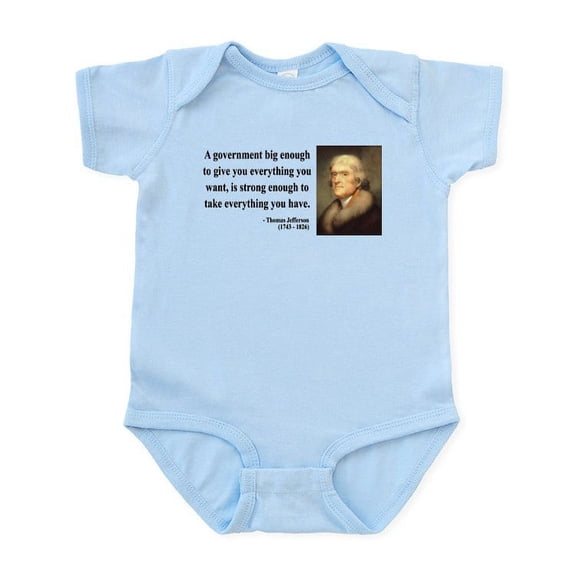 CafePress - Thomas Jefferson 1 Infant Bodysuit - Baby Light Bodysuit, Size Newborn - 24 Months