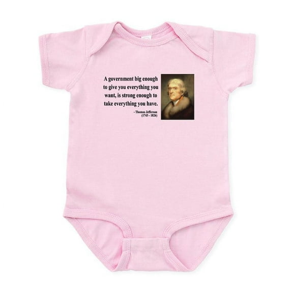 CafePress - Thomas Jefferson 1 Infant Bodysuit - Baby Light Bodysuit, Size Newborn - 24 Months
