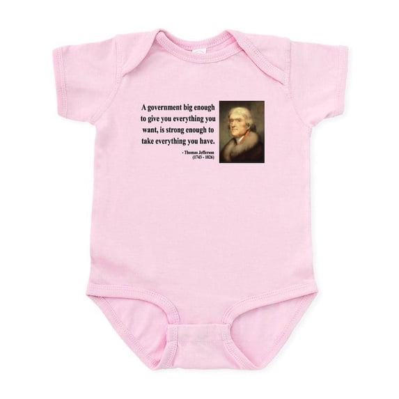 CafePress - Thomas Jefferson 1 Infant Bodysuit - Baby Light Bodysuit, Size Newborn - 24 Months