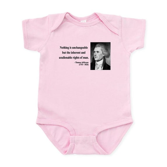 CafePress - Thomas Jefferson 20 Infant Bodysuit - Baby Light Bodysuit, Size Newborn - 24 Months