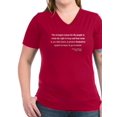 thumbnail image 1 of CafePress - Thomas Jefferson 7 Women's V Neck Dark T Shirt - Women's V-Neck Dark T-Shirt, 1 of 1