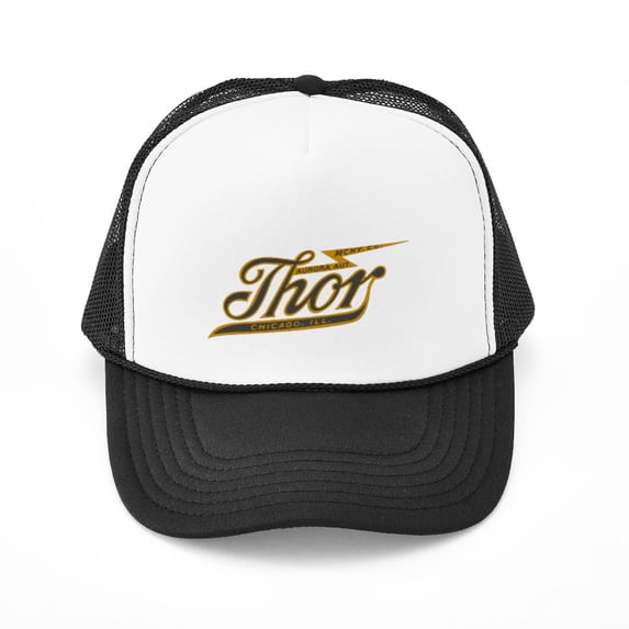 CafePress - Thor Motorcycle Retro Logo - Adjustable Unisex Printed Trucker Hat with Mesh Back